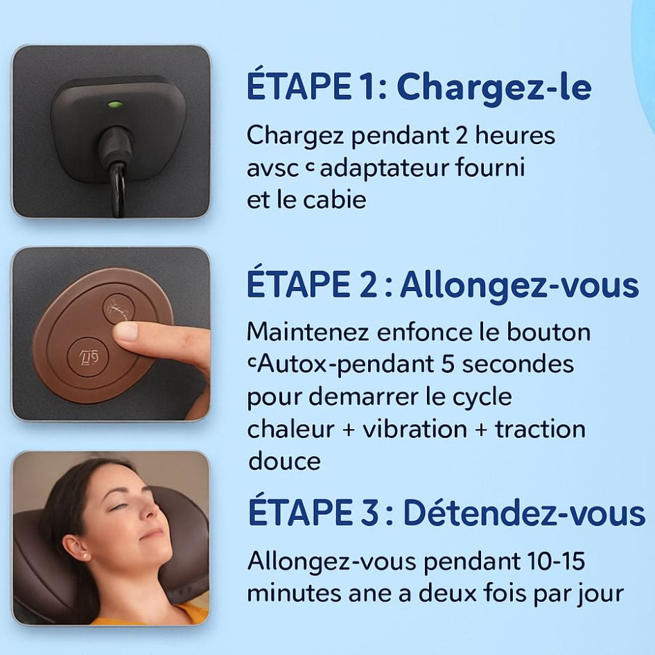 Mellia Oreiller™ Officiel | Appareil de massage par traction