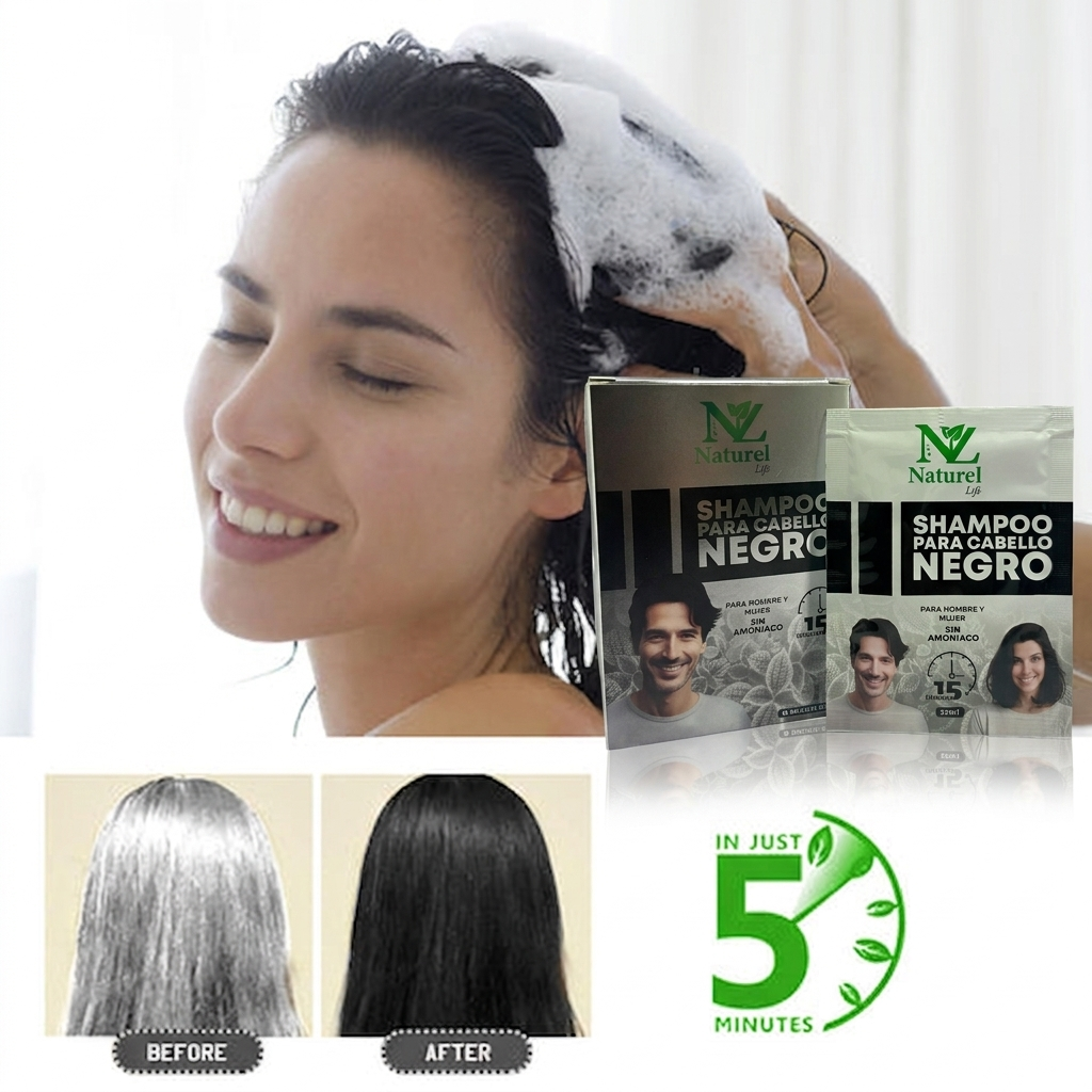 Shampoo Anticanas Negro Naturel™ CAJA x10
