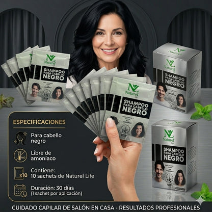 Shampoo Anticanas Negro Naturel™ CAJA x10